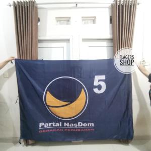 BENDERA PARTAI NASDEM 150x225 CM - SUPER BESAR