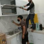 kitchen set aluminium minimalis