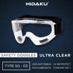 HIDAKU Kaca Mata Safety Goggle type SG-03 / ULTRA CLEAR Safety Goggle
