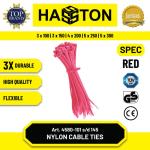 Hasston Kabel Ties/Cable Ties/Ikat Kabel 3x150mm (4580) - Merah, 3x100mm (10cm)