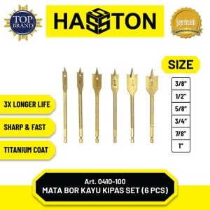 Hasston Mata Bor Kayu Kipas 6Pcs / Wood Drill Set (0410-100)