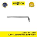 Hasston Kunci L Bintang Panjang CRV Lubang Tengah (T06 - T60) (1862) - T08 - 76x16mm