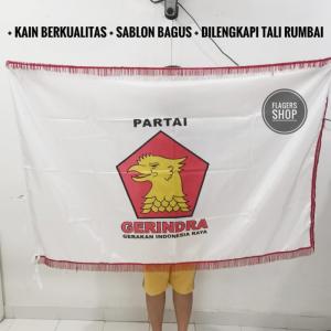 BENDERA RUANGAN PARTAI GERINDRA 100x150 CM - UKURAN BESAR
