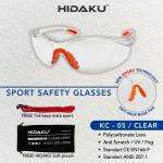 HIDAKU Kaca Mata Safety Sport type KC-05 / CLEAR LENS / Safety Glasses