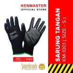 Kenmaster Sarung Tangan Pelindung Hitam / Sarung Tangan Safety - S