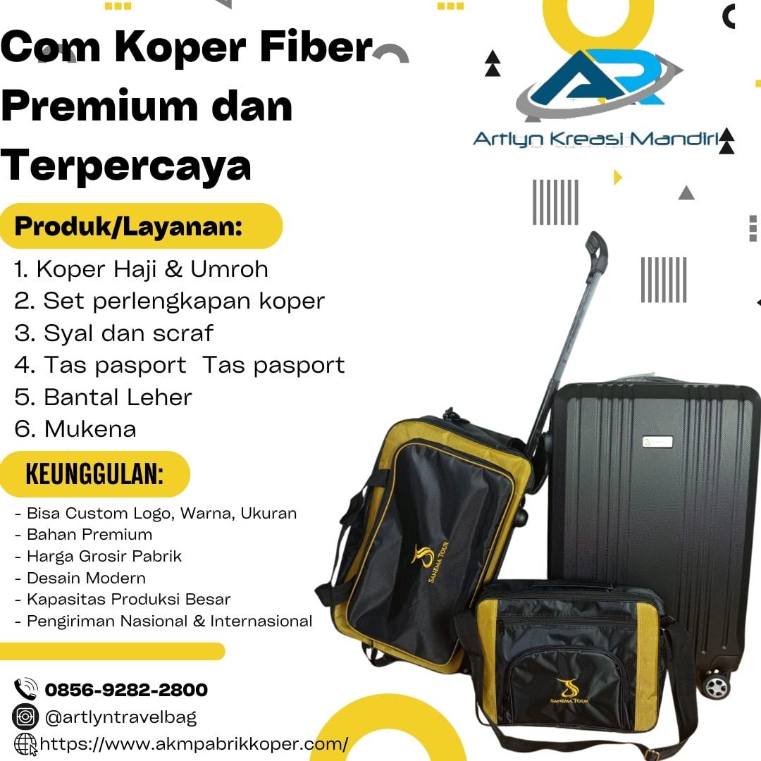 TERPERCAYA! WA: 0856-9282-2800, Jual Koper Umroh Custom Logo Travel Prabumulih, AKM