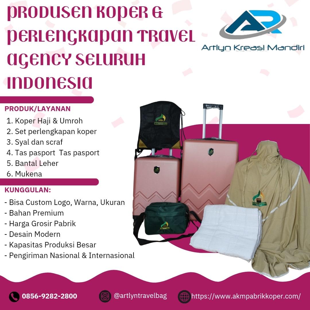 EKSKLUSIF! TELP. 0856-9282-2800, Jual Koper Umroh Custom Logo Travel Singkawang, AKM