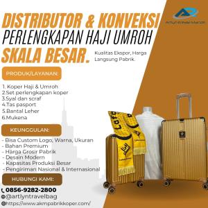 MURAH! HUB: 0856-9282-2800, Jual Koper Umroh Custom Logo Travel Banjarbaru, AKM