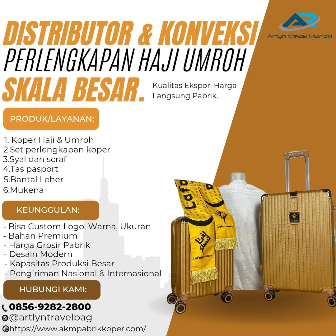 MURAH! HUB: 0856-9282-2800, Jual Koper Umroh Custom Logo Travel Banjarbaru, AKM
