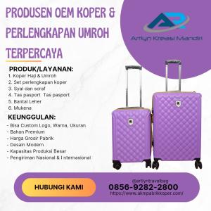 TOP.1!TELP. 0856-9282-2800, Jual Koper Umroh Custom Logo Travel Bau-Bau, AKM