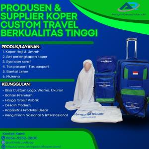 BERKUALITAS! TELP. 0856-9282-2800, Jual Koper Umroh Custom Logo Travel Semarang, AKM