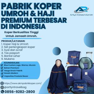 ORIGINAL! TELP. 0856-9282-2800, Jual Koper Umroh Custom Logo Travel Manado, AKM