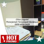 BERKUALITAS! 0856-4854-5429, Lembaga Penerjemah Tersumpah Surabaya