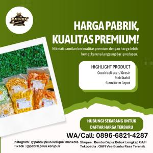NAGIH!HUB : 0896-6821-4287,Pabrik Kerupuk Mahkota  dekat Karawaci
