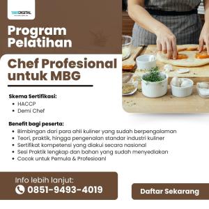 BERSERTIFIKAT! TELP. 0851-9493-4019, Sertifikasi Kompetensi Chef Serang