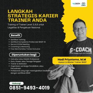 AKREDITASI! TELP. 0851-9493-4019, Sertifikasi TOT BNSP Level 4 Maluku
